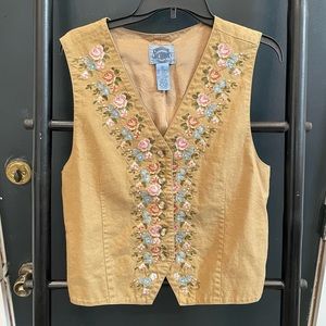 COPY - Cambridge Drygoods Vintage floral vest sz XL